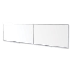 Magnetic Porcelain Whiteboard with Satin Aluminum Frame, 193 x 48.5, White Surface, Ships in 7-10 Business Days