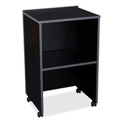 AV Cart/Lectern Base, 21.12 x 17.5 x 33.75, Black, Ships in 1-3 Business Days