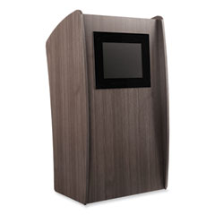 Vision Lectern with Screen, 24 x 21 x 46, Ribbonwood, Ships in 1-3 Business Days