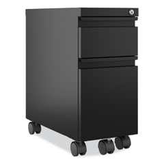 Zip Mobile Pedestal File, 2-Drawer, Box/File, Legal/Letter, Black, 10 x 19.88 x 21.75, Ships in 4-6 Business Days