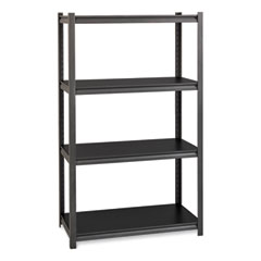 Iron Horse 3200 Rivet Shelving, Four-Shelf, 36w x 18d x 60h, Gray, Ships in 4-6 Business Days