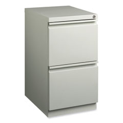 Full-Width Pull 20 Deep Mobile Pedestal File, File/File, Letter, Light Gray, 15 x 19.88 x 27.75, Ships in 4-6 Business Days