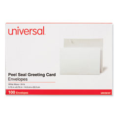 Peel Seal Strip Business Envelope, #A9, Square Flap, Self-Adhesive Closure, 5.74 x 8.75, White, 100/Box