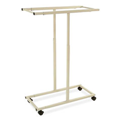 Mobile Vertical File, 12 Hanging Clamps, 39.25w x 16d x 52h, Tan, Ships in 1-3 Business Days