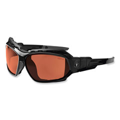 Skullerz Loki Safety Glasses/Goggles, Black Nylon Impact Frame, Polarized Copper Polycarb Lens, Ships in 1-3 Business Days