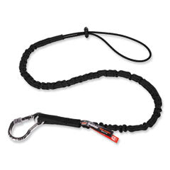 Squids 3100 Lanyard w/Aluminum Carabiner + Cinch-Loop, 10 lb Max Work Capacity, 42" to 54", Black, Ships in 1-3 Business Days