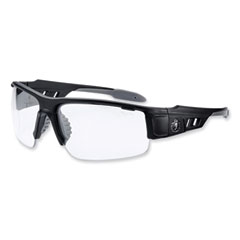 Skullerz Dagr Safety Glasses, Matte Black Nylon Impact Frame, Clear Polycarbonate Lens, Ships in 1-3 Business Days