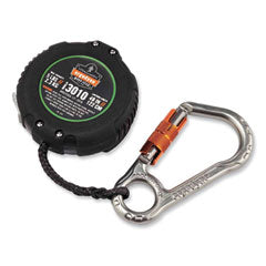 Squids 3010 Retractable Lanyard w/Locking Carabiner+Belt Clip, 5 lb Max Work Capacity, 48