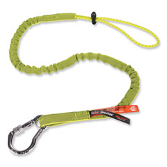 Squids 3100 Lanyard w/Aluminum Carabiner + Cinch-Loop, 10 lb Max Work Capacity, 35" to 45", Lime, Ships in 1-3 Business Days