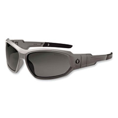 Skullerz Loki Safety Glasses/Goggles, Matte Gray Nylon Impact Frame, Polarized Smoke Polycarb Lens,Ships in 1-3 Business Days