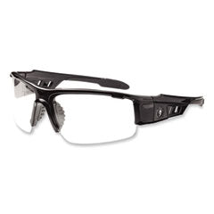 Skullerz Dagr Safety Glasses, Black Nylon Impact Frame, Anti-Fog Clear Polycarbonate Lens, Ships in 1-3 Business Days