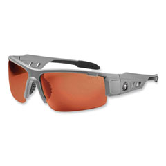 Skullerz Dagr Safety Glasses, Matte Gray Nylon Impact Frame, Polarized Copper Polycarbonate Lens, Ships in 1-3 Business Days