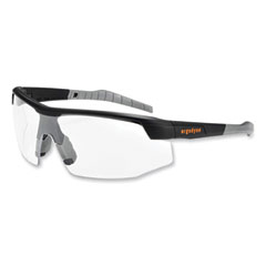 Skullerz Skoll Safety Glasses, Matte Black Nylon Impact Frame, Clear Polycarbonate Lens, Ships in 1-3 Business Days