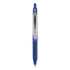 VBall RT Liquid Ink Roller Ball Pen, Retractable, Fine 0.7 mm, Blue Ink, Blue/White Barrel