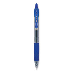 G2 Premium Gel Pen, Retractable, Fine 0.7 mm, Blue Ink, Smoke/Blue Barrel, 2/Pack