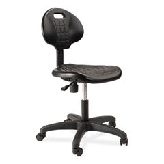 6700 Series Polyurethane Adj Height Task Chair, Supports 300 lb, 16"-21" Seat Ht, Black Seat/Back/Base, Ships in 1-3 Bus Days