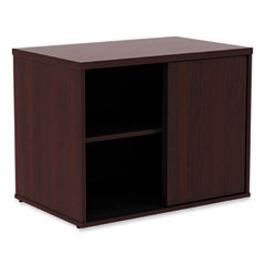 Alera Open Office Low Storage Cab Cred, 29.5w x 19.13d x 22.78h, Mahogany