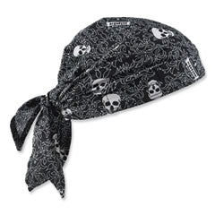 Chill-Its 6710CT Cooling PVA Tie Bandana Triangle Hat, One Size Fits Most, Skulls, Ships in 1-3 Business Days