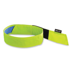 Chill-Its 6705CT Cooling PVA Hook and Loop Bandana Headband, One Size Fits Most, Lime, Ships in 1-3 Business Days