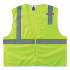 GloWear 8210Z Class 2 Economy Mesh Vest, Polyester, Lime, 4X-Large/5X-Large, Ships in 1-3 Business Days