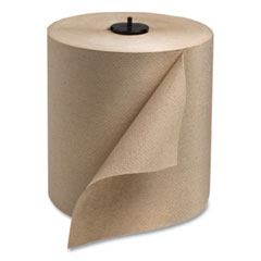 Basic Paper Wiper Roll Towel, 1-Ply, 7.68" x 1,150 ft, Natural, 4 Rolls/Carton