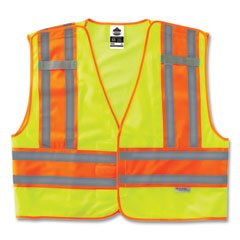 GloWear 8245PSV Class 2 Public Safety Vest, Polyester, 2X-Large/3X-Large, Lime, Ships in 1-3 Business Days