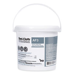 Sani-Cloth AF3 Germicidal Disposable Wipes, Extra-Large, 1-Ply, 7.5 x 15, Unscented, White, 160 Wipes/Pail, 2 Pails/Carton