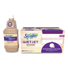 WetJet System Wood Cleaning-Solution Refill with Mopping Pads, Unscented, 1.25 L Bottle