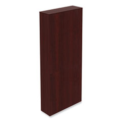 Alera Valencia Series Square Corner Bookcase, Seven-Shelf, 35.63w x 11.81d x 83.86h, Mahogany