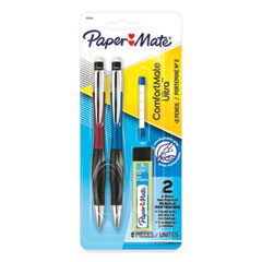 ComfortMate Ultra Pencil Starter Set, 0.5 mm, HB (#2), Black Lead, Assorted Barrel Colors, 2/Pack