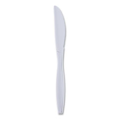 Heavyweight Wrapped Polypropylene Cutlery, Knife, White, 1,000/Carton