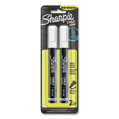 Wet-Erase Chalk Marker, Medium Bullet Tip, White, 2/Pack