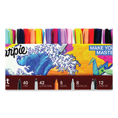 Permanent Markers Ultimate Collection Value Pack, Assorted Tip Sizes/Types, Assorted Colors, 115/Set