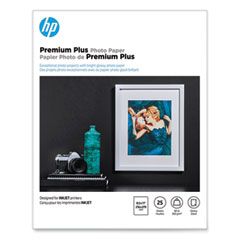 Premium Plus Photo Paper, 11.5 mil, 8.5 x 11, Glossy White, 25/Pack