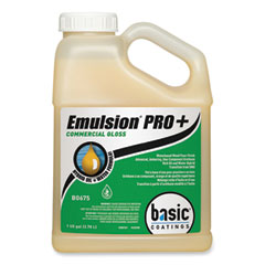 Emulsion Pro+ Floor Finish and Sealer, 1 gal Bottle, 4/Carton