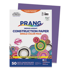 SunWorks Construction Paper, 50 lb Text Weight, 9 x 12, Violet, 50/Pack