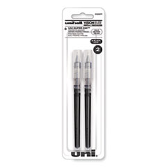 Refill for Vision Elite Roller Ball Pens, Bold Conical Tip, Black Ink, 2/Pack