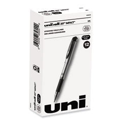 207 Impact Gel Pen, Stick, Bold 1 mm, Black Ink, Silver/Black Barrel