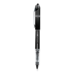 VISION ELITE Hybrid Gel Pen, Stick, Extra-Fine 0.5 mm, Black Ink, Black/Clear Barrel