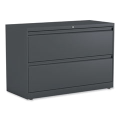 Lateral File, 2 Legal/Letter-Size File Drawers, Charcoal, 42" x 18.63" x 28"