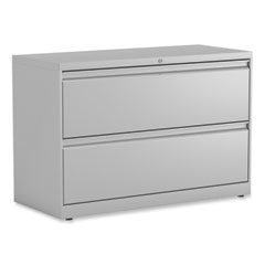 Lateral File, 2 Legal/Letter-Size File Drawers, Light Gray, 42" x 18.63" x 28"