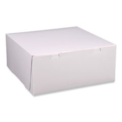 Bakery Boxes, Standard, 12 x 12 x 5, White, Paper, 100/Carton