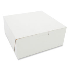 Bakery Boxes, Standard, 7 x 7 x 3, White, Paper, 250/Carton