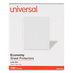 Top-Load Poly Sheet Protectors, Economy, Letter, 100/Box