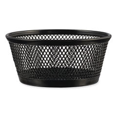 Jumbo Mesh Storage Dish, 4.38" Diameter x 2"h, Black