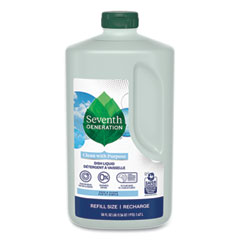 Natural Dishwashing Liquid, Free and Clear, 50 oz Bottle, 3/Carton