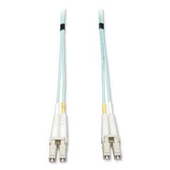 Duplex Multimode 50/125 OM3 LSZH Fiber Patch Cable (LC/LC), 10 GB, 3 ft, Aqua