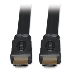 High Speed HDMI Flat Cable, Ultra HD 4K, Digital Video with Audio (M/M), 6 ft, Black