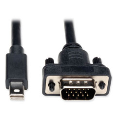 Mini DisplayPort to Active VGA Cable Adapter, 6 ft, Black