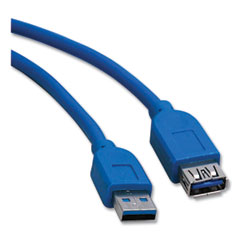 USB 3.0 SuperSpeed Extension Cable, 10 ft, Blue